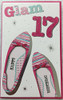 17th Birthday Girl Card Glam 17 Teenager Shoes