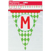 14ft Merry Christmas Patterned Paper Flag Banner