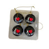 Pack of 4 I Love London Illustrated Souvenir Bauble {DC}