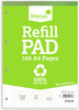 A4 160 Pages Ruled Feint with Margin Refill Pad