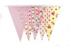 Yellow and Peach Shabby Chic Vintage Print Bunting 10m with 20 Pennants