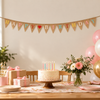 Happy Birthday Hessian Bunting 3m with 14 Pennants