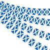 Scotland Rectangle Bunting 10m with 20 Flags - Scottish Saltire Party Decorations for Football Tournaments, Sporting Events, Match Day Celebrations, Indoor & Outdoor Use