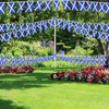 Scotland Rectangle Bunting 10m with 20 Flags - Scottish Saltire Party Decorations for Football Tournaments, Sporting Events, Match Day Celebrations, Indoor & Outdoor Use