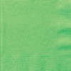 Pack of 20 Lime Green Solid Beverage Napkins