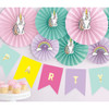 DIY Pastel Pennant Garland Kit with Gold Stickers