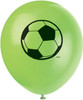 Pack of 8 3D Soccer 12" Latex Balloons
