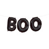 14" Black Halloween "Boo" Foil Letter Balloon Banner Kit