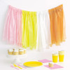 Spring Yellow, Pink, White & Orange Fringe Plastic Backdrop Kit