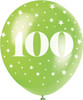 Pack of 5 Number 100 12" Latex Balloons