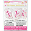 Pack of 6 Pink & Gold First Birthday Clear Latex Balloons with Confetti 12"