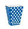 Pack of 8 Royal Blue Dots Treat Boxes