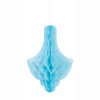 Powder Blue Chandelier Tissue Paper Decoration, 14"