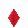 Red Diamond Tissue Paper Decoration, 14"