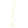 Pack of 8 Sunflower Yellow Solid Hanging Swirl Decorations