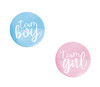 Pack of 10 Team Boy or Girl Gender Reveal Buttons - Baby Shower Celebration