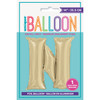 Gold Letter N Shaped Foil Balloon 14"