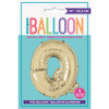 Gold Letter Q Shaped Foil Balloon 14"