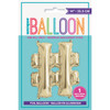 Gold Letter # Shaped Foil Balloon 14" - Hastag