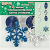 Pack of 4 18" Snowflake Foil Hanging Decorations