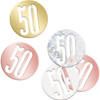 Birthday Rose Gold Glitz Number 50 Confetti 5oz