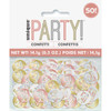 Birthday Rose Gold Glitz Number 50 Confetti 5oz