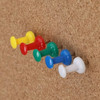 Pack of 30 Assorted Colour Push Pins in Hanging Case