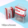 Pack of 100 Nickel Paper Clips 33mm