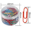 Tub of 120 Vinyl Coated Paper Clips 28mm