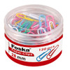 Tub of 120 Vinyl Coated Paper Clips 28mm