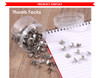 Tub of 200 Nickel Thumbtacks 11mm