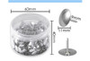 Tub of 200 Nickel Thumbtacks 11mm