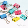 Tub of 32 Assorted Colour Metal Binder Clips 19mm