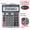 Foska 12 Digit Solar Power and Battery Big Desktop Calculator