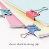 Pack of 12 51mm Assorted Colour Fold Back Binder Clips