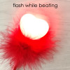 Heart Design Flash Light-Up Fancy Ball Pen
