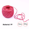 100m Coloured PP String Rope 70g