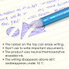 Pack of 12 Blue Erasable Gel Pens 0.5mm