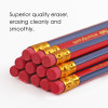 Pack of 12 7'' Sharpened Wooden HB Pencils with Eraser