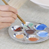 13.5 x 9cm Aluminium Painting 6 Well Paint Palette