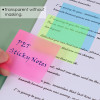 Pack of 50 Coloured Translucent Sticky Notes 75 x 50mm