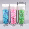 Pack of 12 Assorted Colors Cosmetic Puff Star Shape Glitter 7g