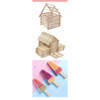 Pack of 50 Natural Colour Wooden Craft Creating Sticks