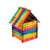 Pack of 50 Assorted Colour Wooden Sticks 114 x 10 x 2mm