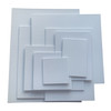 Set of 10 Assorted Sizes Blank White Flat Stretched Board Art Canvas By Janrax