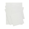 Set of 10 Assorted Sizes Blank White Flat Stretched Board Art Canvas By Janrax