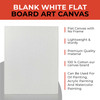 Set of 10 Assorted Sizes Blank White Flat Stretched Board Art Canvas By Janrax