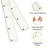 30cm Clear Acrylic Cutting Ruler with Steel Edge