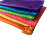 6 x Assorted Frosted Colour 8x5" Pencil Cases - See Through Exam Clear Translucent