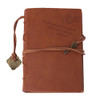 A6 80 Sheets DIY Kraft Paper Brown Vintage Leather Notebook